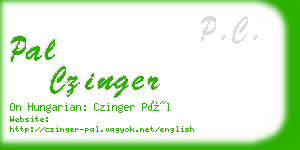 pal czinger business card